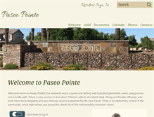 Tablet Screenshot of paseopointehoa.com